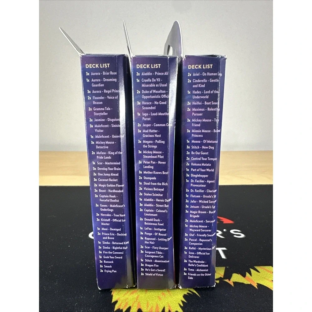 Disney Lorcana The First Chapter Set Of 3 Starter Decks Sealed!
